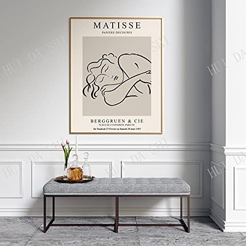 Rumlly Matisse schlafende Frau, Matisse-Druck, druckbare Wandkunst, Matisse-Poster, Matisse-Ausstellungsplakat, Abstrakter Kunstdruck 50x70cm Rahmenlos von Rumlly