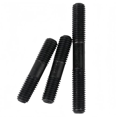 Rummyluck Kohlenstoffstahl Doppelend Gewindestifte Schrauben Stehbolzen M8x60mm (20 Stück) von Rummyluck
