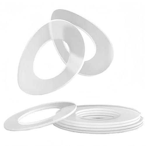 Rummyluck Weich Flache Unterlegscheibe Kunststoff Klar Nylon Dichtung M18x27x1.0 mm (80 Stück) von Rummyluck