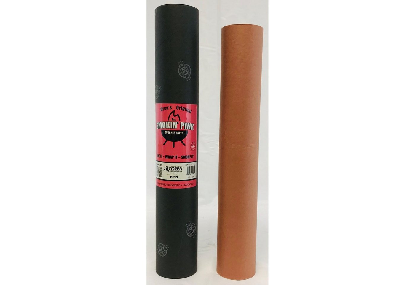 Rumo Barbeque Smoker Oren Pink Butcher Paper 18” Metzgerpapier Breite 45,72 cm x Länge von Rumo Barbeque