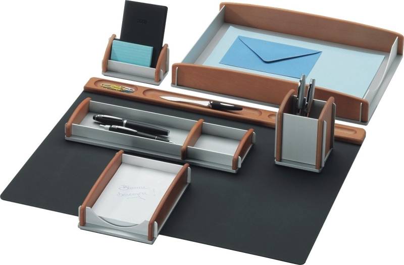 Rumold Tischaufsatz Schreibtisch-Set Buche/Aluminium VE=6 Stück Rumold Tischaufsatz Schreibtisch-Set Buche/Aluminium VE=6 Stück von Rumold