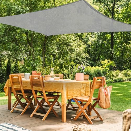 Sonnensegel, Sonnensegel Wasserdich, UV Block Sonnenschutzdach,Rechteckig 4x5m,Draussen Sand Durchlässige Sonnenschutz Terrassenüberdachung, mit UV Schutz für Balkon Garten Terrasse, Grau Sonnensegel, Sonnensegel Wasserdich, UV Block Sonnenschutzdach,Rechteckig 4x5m,Draussen Sand Durchlässige Sonnenschutz Terrassenüberdachung, mit UV Schutz für Balkon Garten Terrasse, Grau von Rumsfel