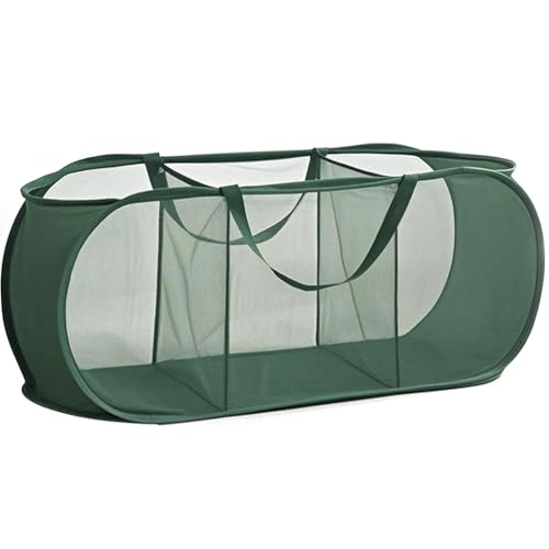 Pop Up Wäschekorb Faltbarer Wäschekorb(36 * 36 * 80 Cm) Wäschetonne Wäschekorb klappbar mit 3 Fächern laundry basket Aufbewahrungskorb für Kinderzimmer Camping Und Reisen 100L von RunFar shop