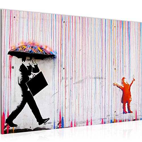 Runa Art Bild Colored Rain Modern Wandbilder Loft Wohnzimmer 1 Teilig - Made In Germany - Street Art Collage Grau Rot Flur 040315a Runa Art Bild Colored Rain Modern Wandbilder Loft Wohnzimmer 1 Teilig - Made In Germany - Street Art Collage Grau Rot Flur 040315a von Runa Art