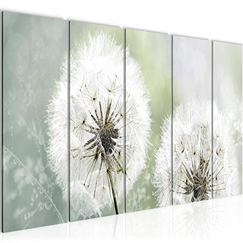 Runa Art Bild Pusteblume Wandbilder auf Vlies Leinwand 5 Teilig Wanddekoration Wohnzimmer Schlafzimmer 207156a von Runa Art