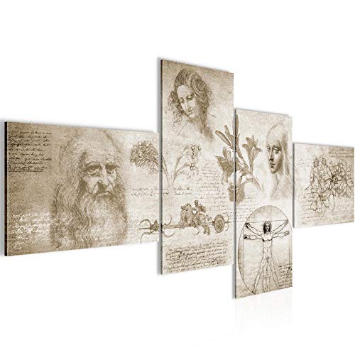Runa Art Bild XXL 4 Teilig Leonardo Da Vinci 200 x 100 cm Kunstdruck auf Vlies Leinwand Wanddeko Wohnzimmer Schlafzimmer 700441a Runa Art Bild XXL 4 Teilig Leonardo Da Vinci 200 x 100 cm Kunstdruck auf Vlies Leinwand Wanddeko Wohnzimmer Schlafzimmer 700441a von Runa Art