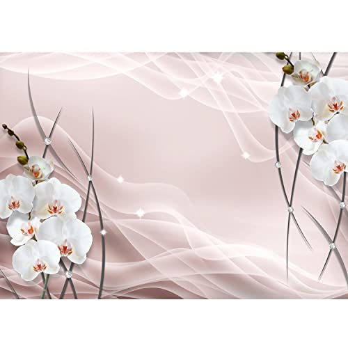 Runa Art Fototapete Blumen Orchidee 3d 352 x 250 cm Vlies Tapeten XXL Moderne Wandtapete Wohnzimmer Schlafzimmer Rosa 9322011b von Runa Art