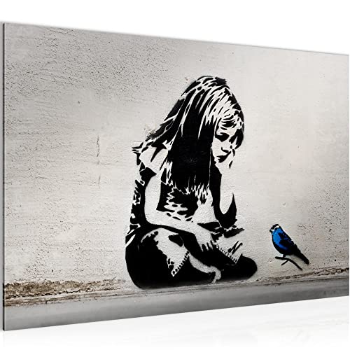 Runa Art Bild Dream Big Modern Wandbilder Loft Wohnzimmer 1 Teilig - Made In Germany - Street Art Schwarz Weiss Flur 040615c von Runa Art