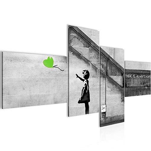 Runa Art Bild XXL 4 Teilig Banksy Ballon Girl 200 x 100 cm Kunstdruck auf Vlies Leinwand Wanddeko Loft Wohnzimmer 301641b Runa Art Bild XXL 4 Teilig Banksy Ballon Girl 200 x 100 cm Kunstdruck auf Vlies Leinwand Wanddeko Loft Wohnzimmer 301641b von Runa Art