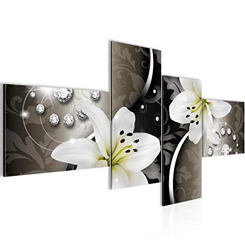 Runa Art Bild XXL 4 Teilig Blumen Lilien 200 x 100 cm Kunstdruck auf Vlies Leinwand Wanddeko Wohnzimmer Schlafzimmer 208041a Runa Art Bild XXL 4 Teilig Blumen Lilien 200 x 100 cm Kunstdruck auf Vlies Leinwand Wanddeko Wohnzimmer Schlafzimmer 208041a von Runa Art