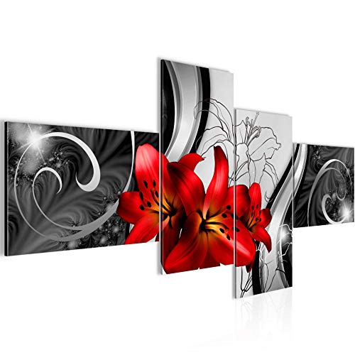 Runa Art Bild XXL 4 Teilig Blumen Lilien 200 x 100 cm Kunstdruck auf Vlies Leinwand Wanddeko Wohnzimmer Schlafzimmer 208441c Runa Art Bild XXL 4 Teilig Blumen Lilien 200 x 100 cm Kunstdruck auf Vlies Leinwand Wanddeko Wohnzimmer Schlafzimmer 208441c von Runa Art