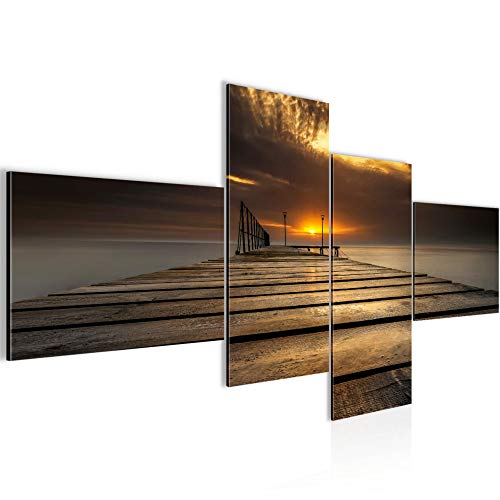 Runa Art Bild XXL 4 Teilig Sonnenuntergang 200 x 100 cm Kunstdruck auf Vlies Leinwand Wanddeko Schlafzimmer Wohnzimmer 020241a Runa Art Bild XXL 4 Teilig Sonnenuntergang 200 x 100 cm Kunstdruck auf Vlies Leinwand Wanddeko Schlafzimmer Wohnzimmer 020241a von Runa Art