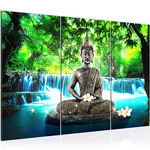 Runa Art Wandbilder Buddha Wasserfall Bild XXL Wohnzimmer Schlafzimmer Blau Grün Natur 120 x 80 cm 3 Teilig 503531b Runa Art Wandbilder Buddha Wasserfall Bild XXL Wohnzimmer Schlafzimmer Blau Grün Natur 120 x 80 cm 3 Teilig 503531b von Runa Art