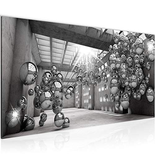 Runa Art Wandbild 3D Kugeln 1 Teilig 100 x 40 cm Modern Bild auf Vlies Leinwand Illusion Abstrakt Wohnzimmer Grau 506312c Runa Art Wandbild 3D Kugeln 1 Teilig 100 x 40 cm Modern Bild auf Vlies Leinwand Illusion Abstrakt Wohnzimmer Grau 506312c von Runa Art