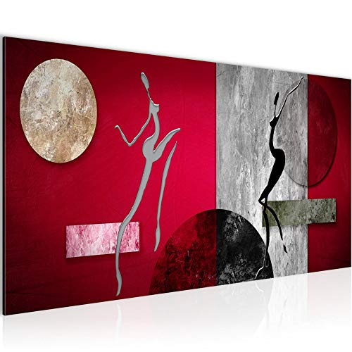 Runa Art Wandbild Abstrakt Figuren 1 Teilig 100 x 40 cm Modern Bild auf Vlies Leinwand Liebespaar Wohnzimmer Schlafzimmer Pink Grau 301112c Runa Art Wandbild Abstrakt Figuren 1 Teilig 100 x 40 cm Modern Bild auf Vlies Leinwand Liebespaar Wohnzimmer Schlafzimmer Pink Grau 301112c von Runa Art