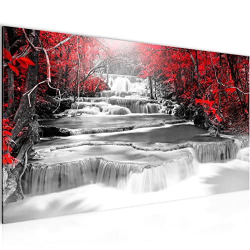 Runa Art Wandbild Wasserfall 1 Teilig 100 x 40 cm Modern Bild auf Vlies Leinwand Natur Wohnzimmer Schwarz Rot 043612a Runa Art Wandbild Wasserfall 1 Teilig 100 x 40 cm Modern Bild auf Vlies Leinwand Natur Wohnzimmer Schwarz Rot 043612a von Runa Art