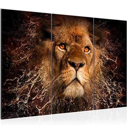 Runa Art Wandbilder Afrika Löwe Bild XXL Wohnzimmer Schlafzimmer Schwarz Gold Abstrakt Tiere 120 x 80 cm 3 Teilig 040731a Runa Art Wandbilder Afrika Löwe Bild XXL Wohnzimmer Schlafzimmer Schwarz Gold Abstrakt Tiere 120 x 80 cm 3 Teilig 040731a von Runa Art