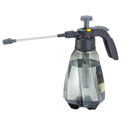 Pump Sprühflasche Druck-Sprühflasche Drucksprühgerät Pumpflasche Vintage Blumensprüher Pumpsprüher Vintage Pflanzensprüher mit Kunststoff-Pumpe für Garten (Sterngrau, 1.5L+ Verlängerungsstange) von Rundago