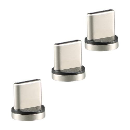 Rundago 3 Stück Magnet Adapter 7 PIN, Allgemein Magnet Adapter Anschluss Stecker, Micro USB magnetisches stecker/Type C magnetisches stecker für Magnet Ladekabel (3 Stück-Type C) von Rundago