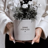 Muttertagsgeschenk Blumentopf I Danke Für Alles Pflanzengefäß Mama Geschenk Geburtstag Mama, Oma Garten Übertopf Mit Gravur Muttertagsgeschenk Blumentopf I Danke Für Alles Pflanzengefäß Mama Geschenk Geburtstag Mama, Oma Garten Übertopf Mit Gravur von RundeSacheDE