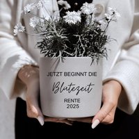 Rente Geschenk Blumentopf I Geschenke Für Kollegen Ruhestand Geschenkidee Vom Team Oma Garten Pflanzentopf von RundeSacheDE