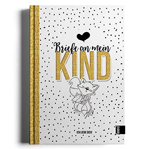 Briefe an mein Kind – Ein Erinnerungsalbum und Tagebuch für Botschaften an den Sohn oder die Tochter von Mama und Papa - A4 Rundfux von Rundfux