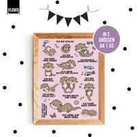 Otter Affirmationsposter - Geschenk Zur Einschulung Passend Zum Freundebuch Personalisiert Otter Affirmationsposter - Geschenk Zur Einschulung Passend Zum Freundebuch Personalisiert von Rundfux