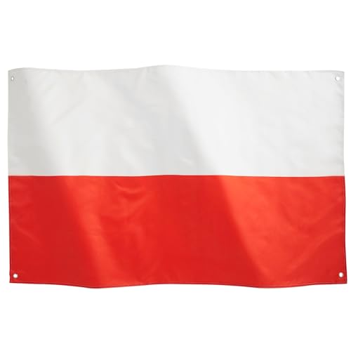 Runesol Polen Nationalflagge 3x5, 91x152cm, Polska Flagge 4 Ösen, Messingöse In Jeder Ecke, Polen Banner, Fußball Weltmeisterschaft, Premium Fahnen, Wasserdicht, Innen, Außen von Runesol