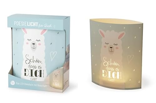 Rungassi Deko Lampe Leuchte Batterie Poesielicht für Dich Serie ZOO (Lama - 629673) von Rungassi