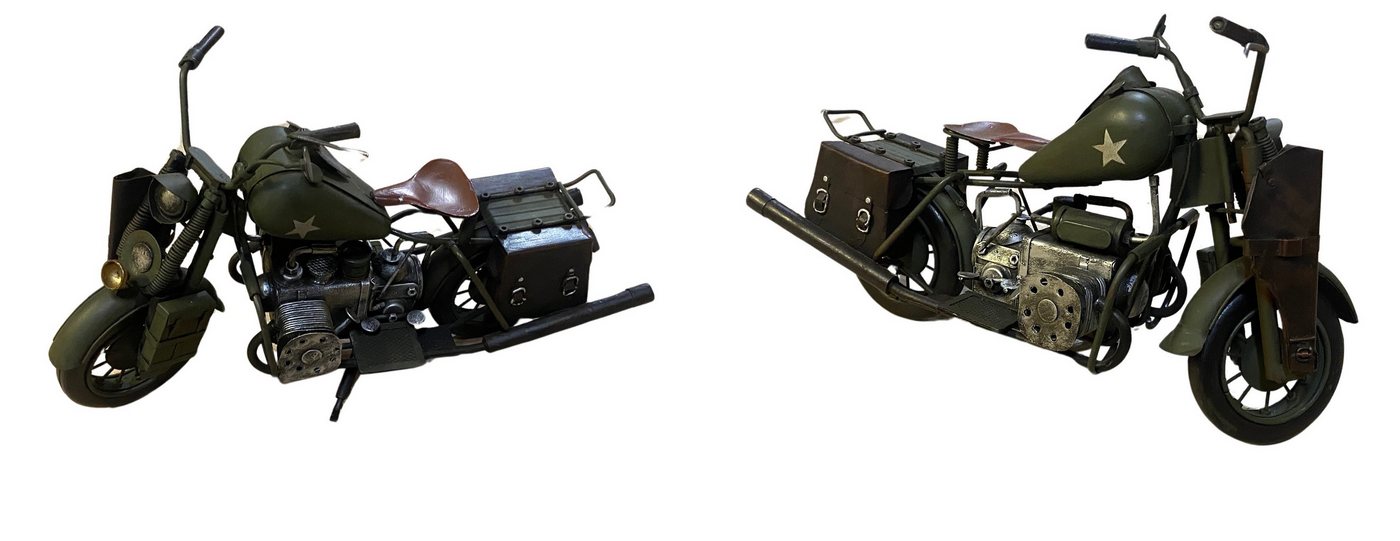 Rungassi Dekoobjekt Nitsche Blechmodell Motorrad WLA Bj. 1942 L 37cm (37134) von Rungassi