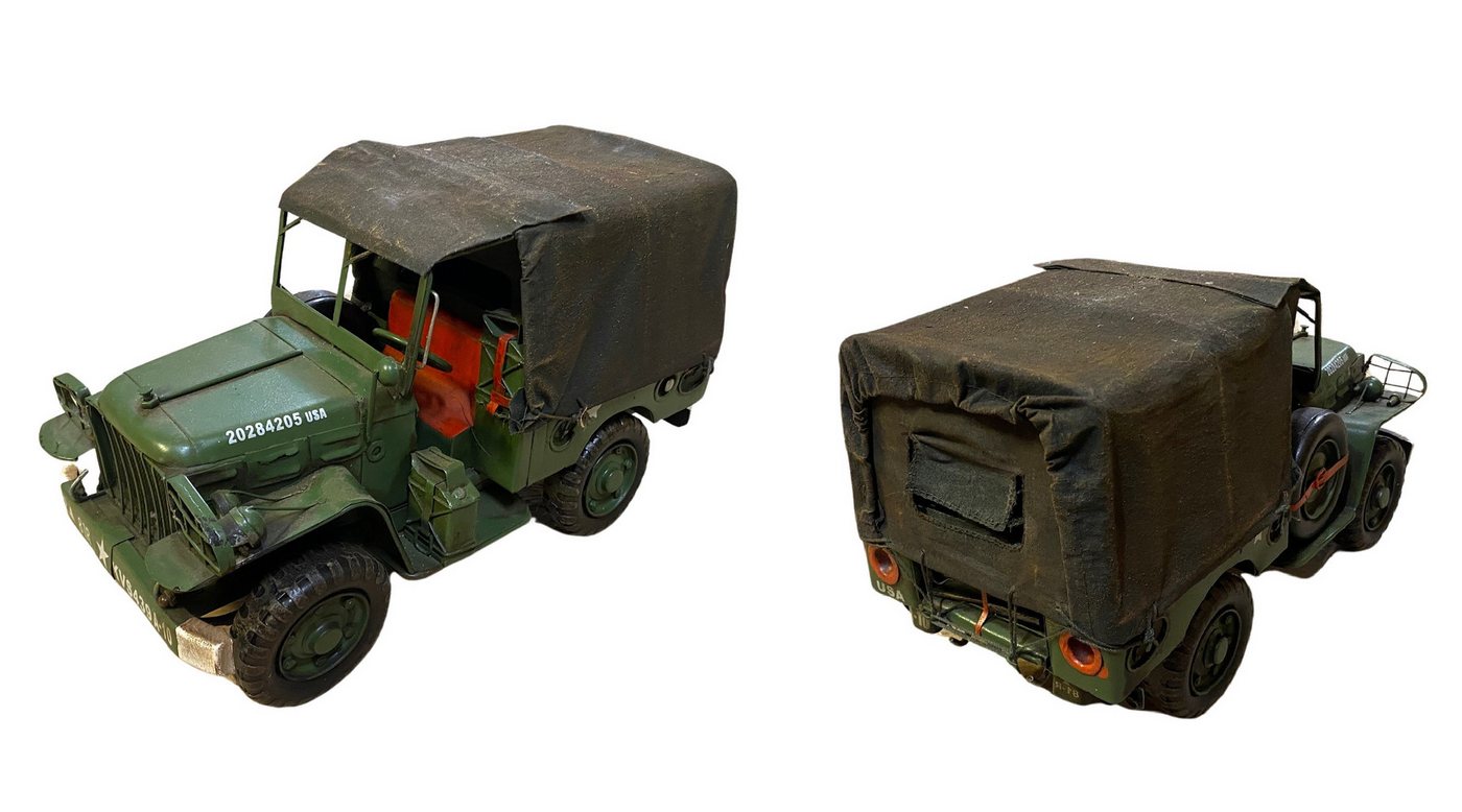 Rungassi Dekoobjekt Nitsche Modellauto Dodge Bj.1942, L 35cm (37779) Blechmodell von Rungassi