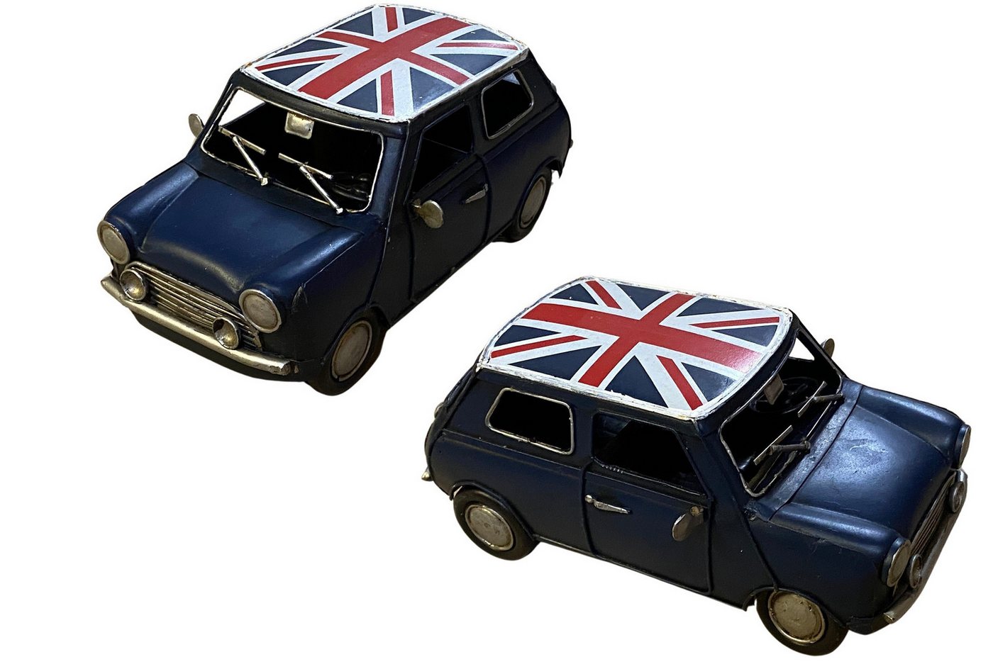 Rungassi Dekoobjekt Nitsche Nostalgie Blechmodell Modellauto Mini mit Flagge (37625) von Rungassi