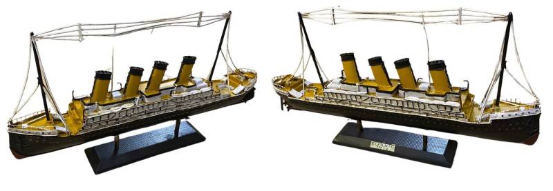 Rungassi Dekoobjekt Nitsche Nostalgie Blechmodell Titanic 48cm Boot 37900-949 von Rungassi