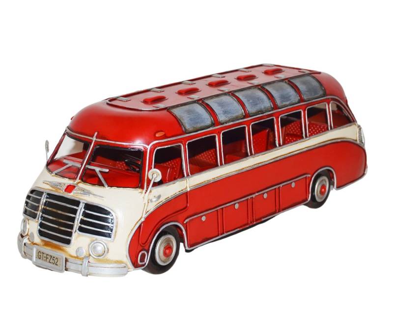 Rungassi Dekoobjekt Nostalgie Blechmodell alter Reisebus Setra Bj. 1950 46cm (37135) von Rungassi