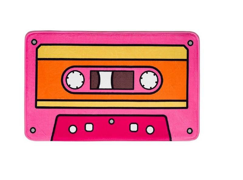 Rungassi Fußmatte Fußmatte Badematte Badvorleger Duschmatte Tape Pink 80cm x 50cm von Rungassi