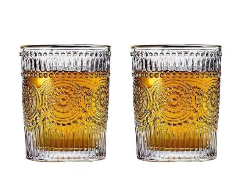 Rungassi Gläser-Set 2 x Trinkglas Gläserset 300ml H 10cm Wasser, Cocktail, Whisky-Gläser, Glas von Rungassi