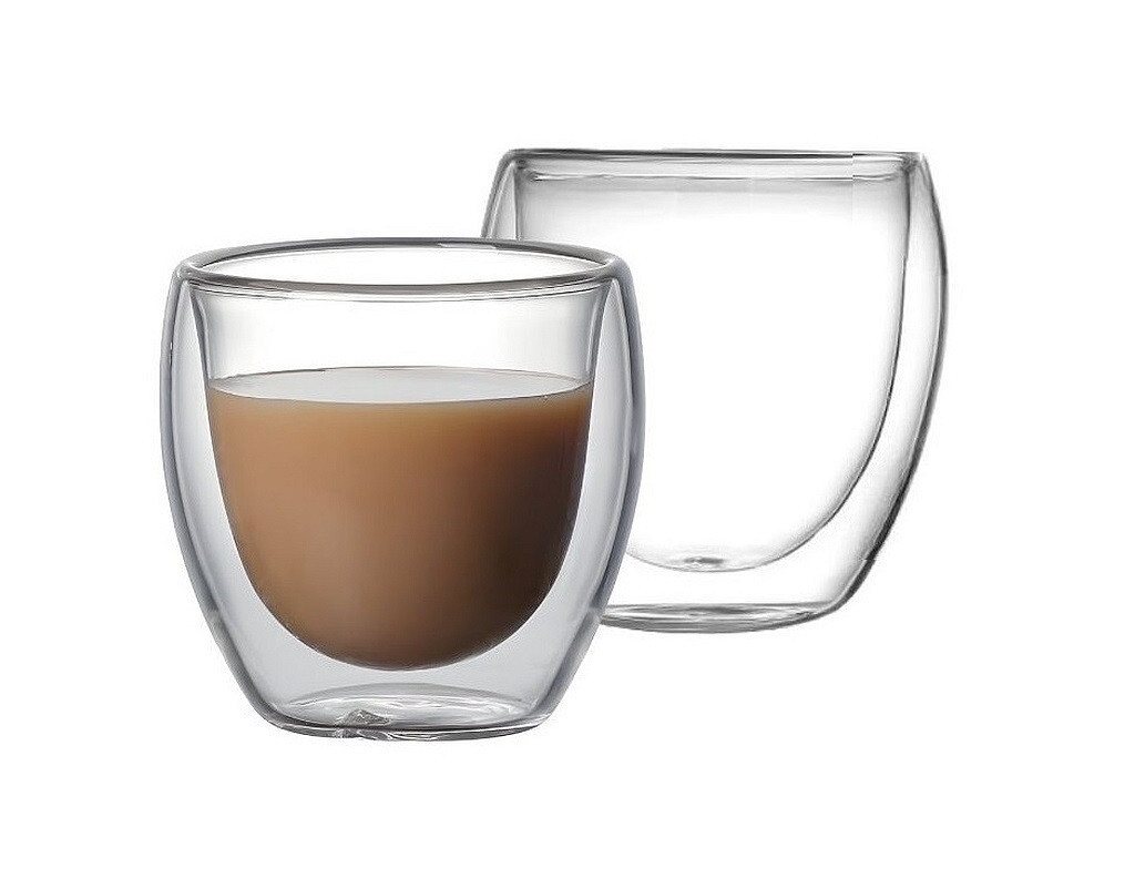 Rungassi Gläser-Set Espresso Gläser doppelwandig 2er Set 65ml Rungassi 3980, Material: Glas Rungassi Gläser-Set Espresso Gläser doppelwandig 2er Set 65ml Rungassi 3980, Material: Glas von Rungassi