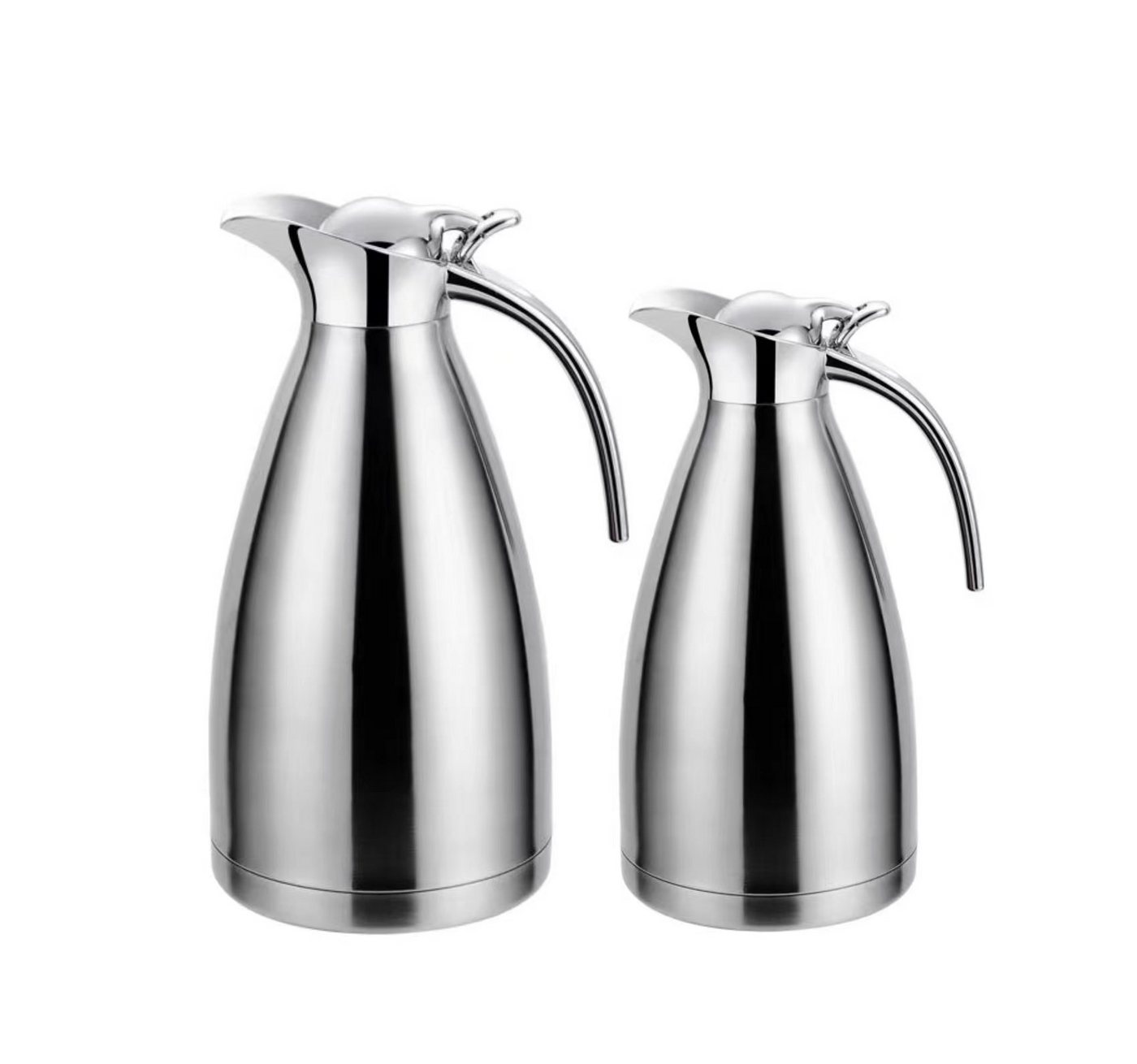 Rungassi Isolierkanne 2er Set Thermoskanne Isolierkanne Kaffeekanne 1 Liter + 1,5 Liter, (Set bestehend aus 2 Kannen) von Rungassi