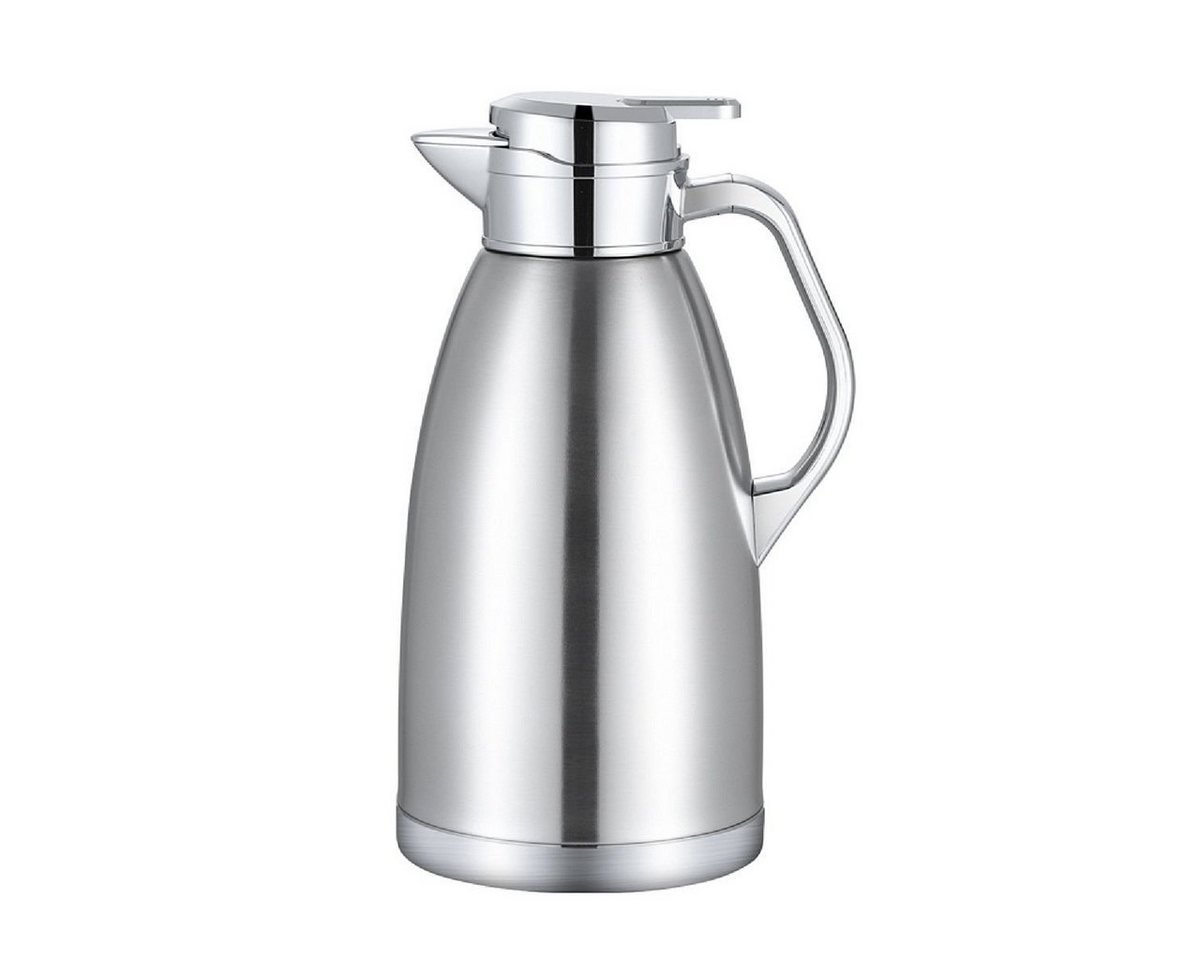 Rungassi Isolierkanne Thermoskanne Isolierkanne Kaffeekanne 2,3 Liter FLSK2,3 Farbe: silber von Rungassi