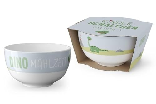 Rungassi Kinder-Müslischale Bowl Dessert-Schale Dino Hase (Dino - BlauWeiß - 9713811) von Rungassi
