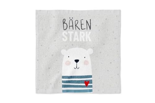 Rungassi Magisches Kinder-Handtuch 30x30 Thema Lieblinge (Bär - Bärenstark) von Rungassi