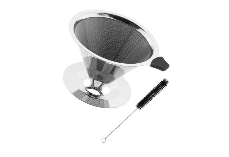 Rungassi Permanentfilter Permanent Kaffee Filter Dauerfilter Kaffeebereiter Edelstahl mit, Edelstahl Rungassi Permanentfilter Permanent Kaffee Filter Dauerfilter Kaffeebereiter Edelstahl mit, Edelstahl von Rungassi
