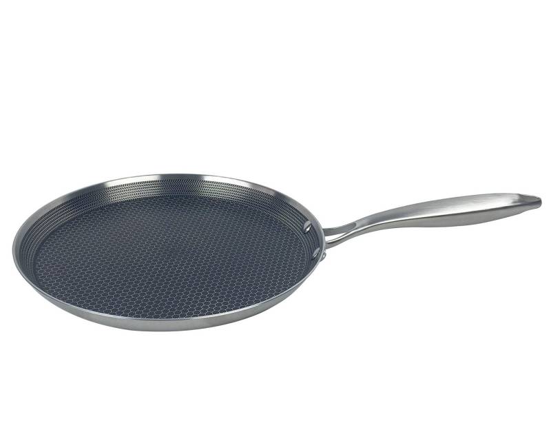 Rungassi Crêpepfanne Crepespfanne Pfannkuchen Pancake Pfanne Ø24cm Edelstahl AntiHaft, Material: Edelstahl von Rungassi