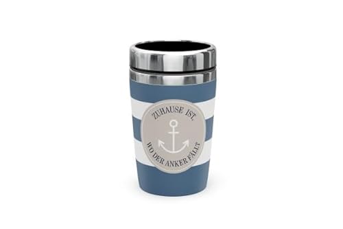 Thermobecher Isolierbecher Thermo Kaffeebecher To Go 240ml (Anker Zuhause) von Rungassi
