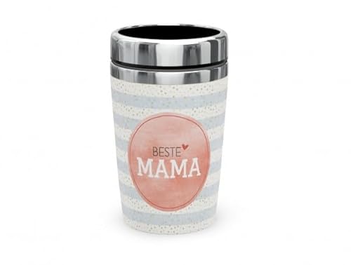 Thermobecher Isolierbecher Thermo Kaffeebecher To Go 240ml Thema Familie (Beste Mama) von Rungassi