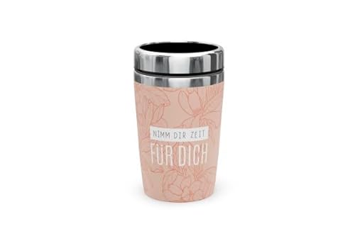 Thermobecher Isolierbecher Thermo Kaffeebecher To Go 240ml Thema Relax (Nimm dir Zeit für dich) von Rungassi