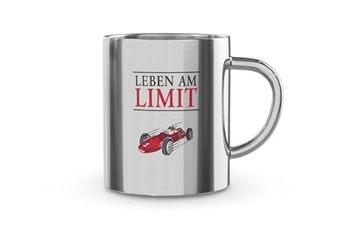 Thermobecher Thermotasse Isolierbecher Camping Kaffeetasse Edelstahl (Edelstahl, Limit) von Rungassi