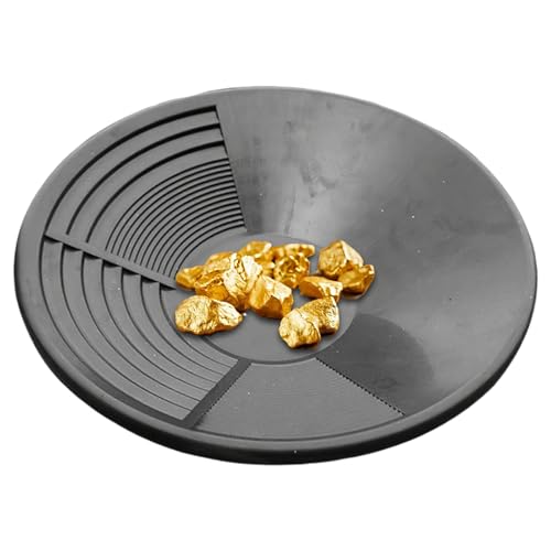 Goldwaschpfanne - 35cm Kunststoff Goldpfanne Für Goldwaschen, Tragbares Und Ergonomisches Goldwaschwerkzeug Für Bergbau Wanne Manuelle Goldwaschanlage Ausgräbt Goldwaschpfanne - 35cm Kunststoff Goldpfanne Für Goldwaschen, Tragbares Und Ergonomisches Goldwaschwerkzeug Für Bergbau Wanne Manuelle Goldwaschanlage Ausgräbt von Runkoyea