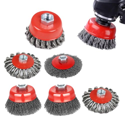 Runkoyea Drahtbürste Für Winkelschleifer | Robustes 7 Stück Drahtrad Set | Werkzeuge Zum Schleifen Und Entgraten Von Stahl Holz Edelstahl Rohre Kupfer Messing Runkoyea Drahtbürste Für Winkelschleifer | Robustes 7 Stück Drahtrad Set | Werkzeuge Zum Schleifen Und Entgraten Von Stahl Holz Edelstahl Rohre Kupfer Messing von Runkoyea