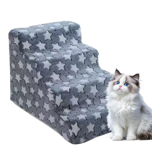Runkoyea Hundetreppe - Welpenrampe für Sofa | rutschfeste Treppe für Wohnung Studie Schlafzimmer Auto Fensterbank Bett Couch Welpen Kätzchen Runkoyea Hundetreppe - Welpenrampe für Sofa | rutschfeste Treppe für Wohnung Studie Schlafzimmer Auto Fensterbank Bett Couch Welpen Kätzchen von Runkoyea